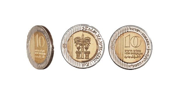 10 Israeli shekel coin