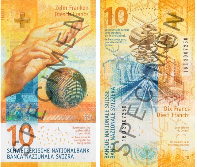 10 swiss franc banknote