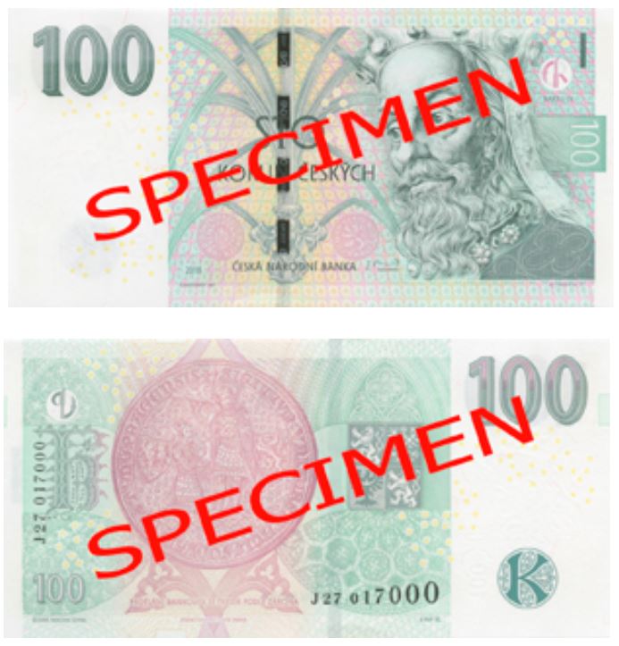 100 czech koruna banknote