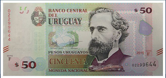 50 Uruguayan pesos banknote (50 UYU) obverse
