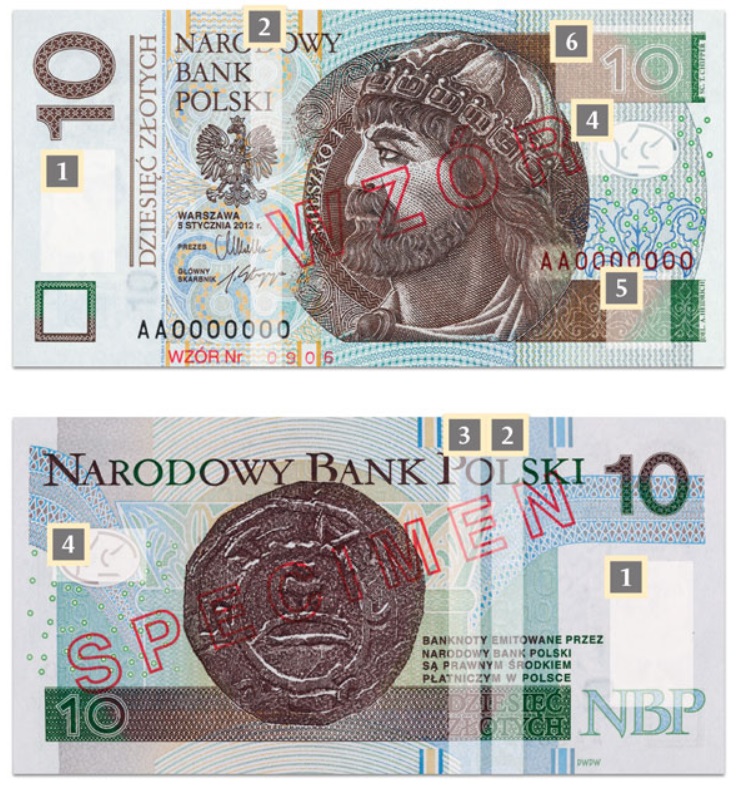 Billet de 10 zlotys (10 PLN)