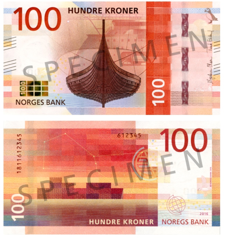 Billet de 100 couronnes norvégiennes 50 NOK