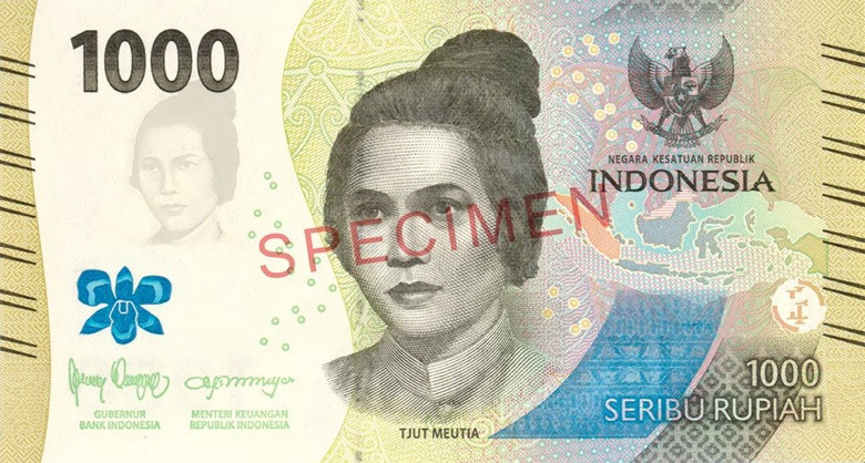 Billet de 1000 roupies indonésiennes Série de 2022 Recto