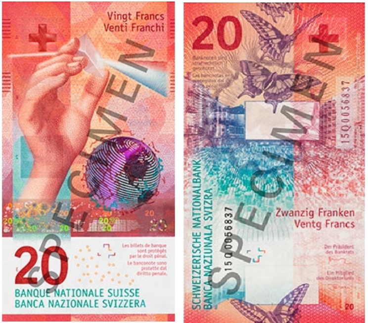 Billet de 20 francs suisses