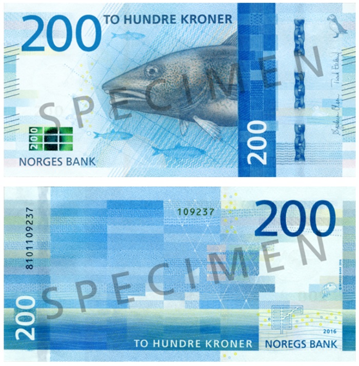Billet de 200 couronnes norvégiennes 200 NOK