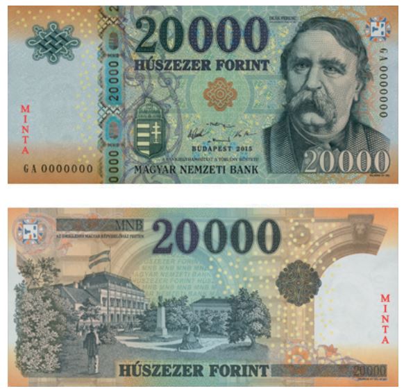Billet de 20000 forint hongrois (20000 Ft 20000 HUF)