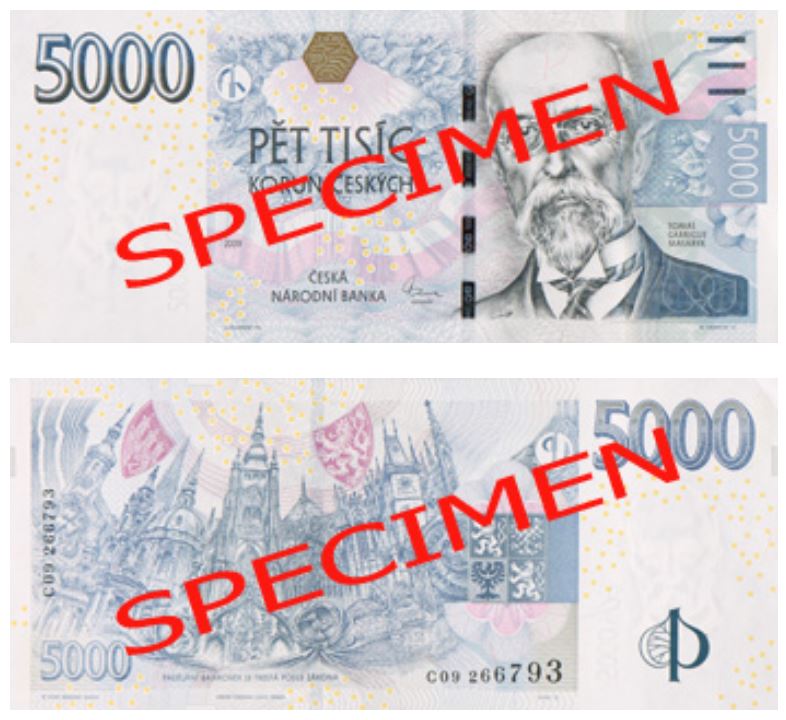 Billet de 5 000 CZK (5000 Kč)