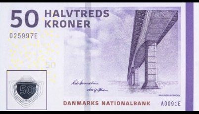 Billet de 50 couronnes danoises