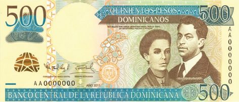 Billet de 500 pesos dominicains recto
