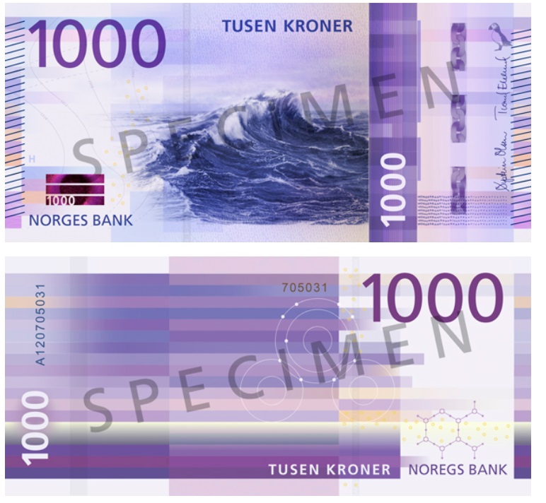 Billet nouveau de 1000 couronnes norvégiennes 1000 NOK