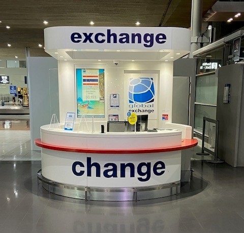 Bureau de change Global Exchange aéroport de Paris CDG