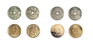 Pièces de monnaie en couronne norvégienne NOK