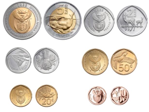 Zar Rund Rand sud-africain (ZAR). Pièces et billets en circulation